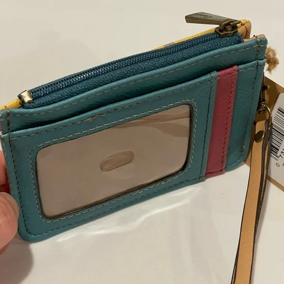 🎯Compact Yellow and Pink Wallet with Retro Charm - Picture 4 of 4